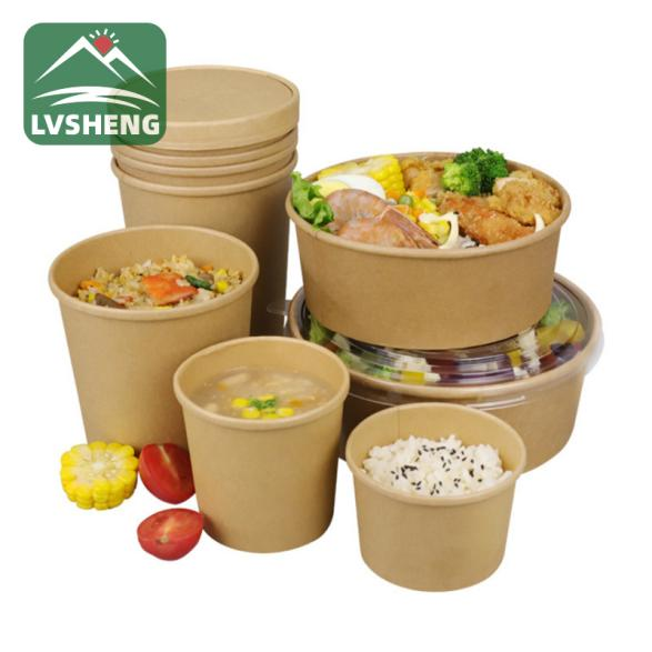 Kraft Paper Bowl Safe per caccià l'alimentariu?