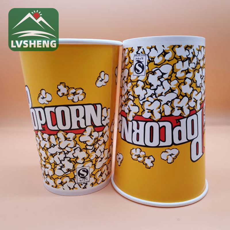 Biodegrable popcorn bucket di carta