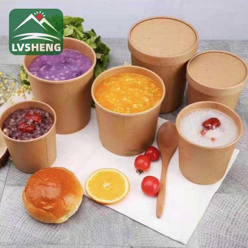 Tazza di zuppa cù coperchi di carta